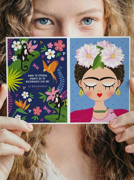 Biglietti di auguri -  - Sognatrice Frida Azul