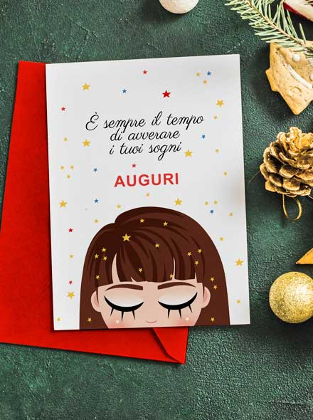 Biglietto di auguri - Sognatrice Natalie
