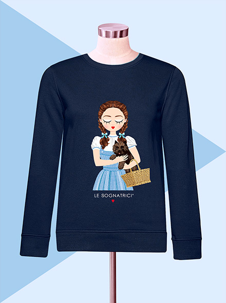 Felpa Blu - Sognatrice Dorothy