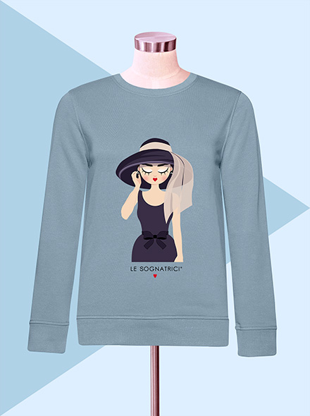 Felpa Blu Fog - Sognatrice Holly Blu