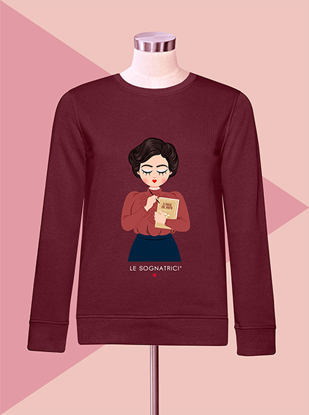 Felpa Burgundy - Sognatrice Grazia