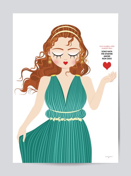 Stampa Fine Art -  - Sognatrice Antigone