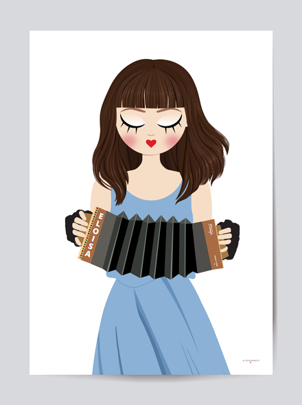 Stampa Fine Art -  - Sognatrice Eloisa Concertina