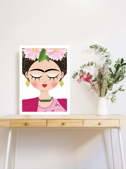 Sognatrice Frida Azul - Stampa Fine Art