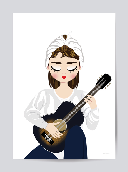 Stampa Fine Art -  - Sognatrice Moon River