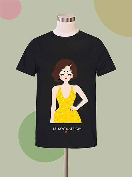 T-shirt  - Nera - Nero - Sognatrice Marilù