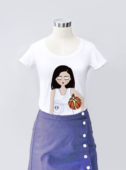 Maglietta T-Shirt I love basket