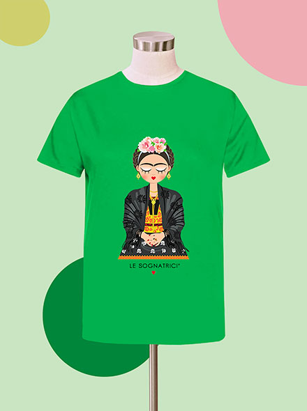 T-shirt - Verde Chiaro - Sognatrice Frida Corazon Feliz