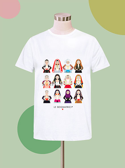 T-shirt  - Bianca - Bianco - Sognatrici Native Unite