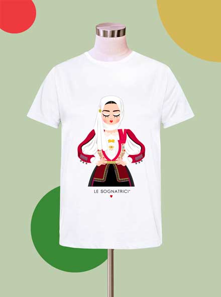 T-shirt  - Bianca -  - Sognatrice di Nuoro