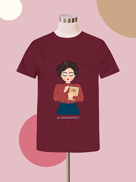 T-shirt - Burgundy - Sognatrice Grazia