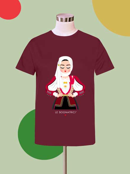 T-shirt - Burgundy - Sognatrice di Nuoro