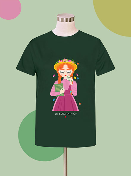 T-shirt - Verde Scuro - Sognatrice Anna