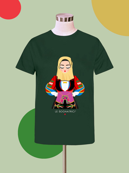 T-shirt - Verde Scuro - Sognatrice di Orgosolo
