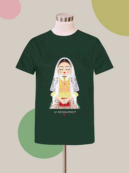 T-shirt - Verde Scuro - Sognatrice di Pirri