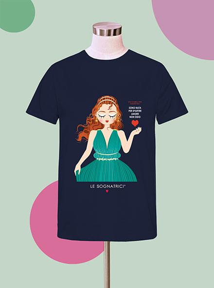 T-shirt - Blu Navy - Sognatrice Antigone
