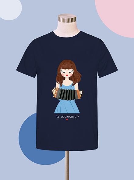 T-shirt - Blu Navy - Sognatrice Eloisa Concertina