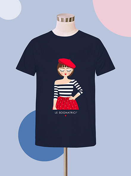 T-shirt - Blu Navy - Sognatrice Monique