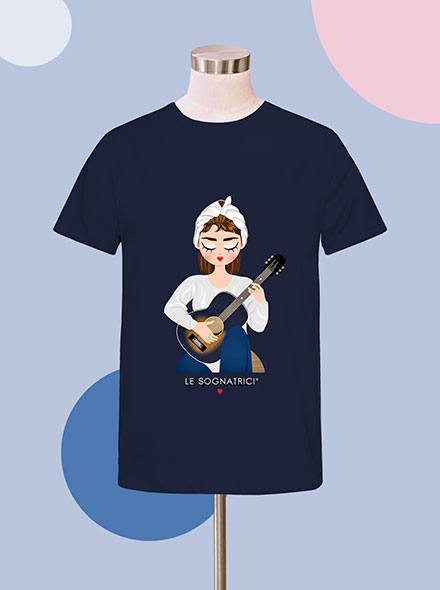 T-shirt - Blu Navy - Sognatrice Moon River