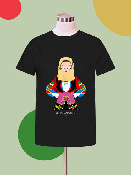 T-shirt - Nera - Sognatrice di Orgosolo