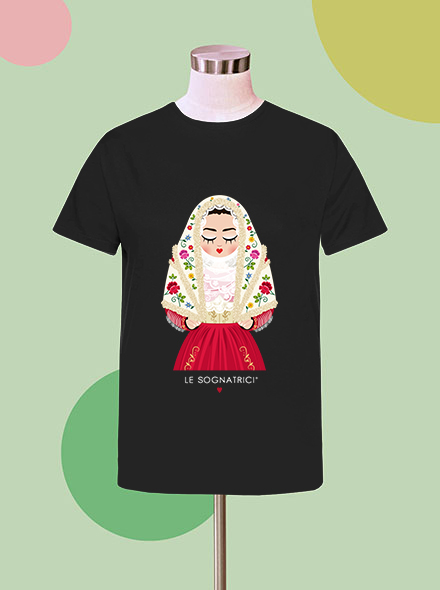 T-shirt - Nera - Sognatrice di Osilo