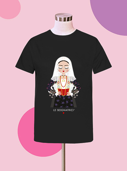 T-shirt - Nera - Sognatrice di Putifigari