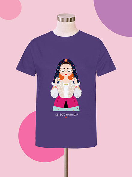 T-shirt - Viola - Sognatrice di Ploaghe
