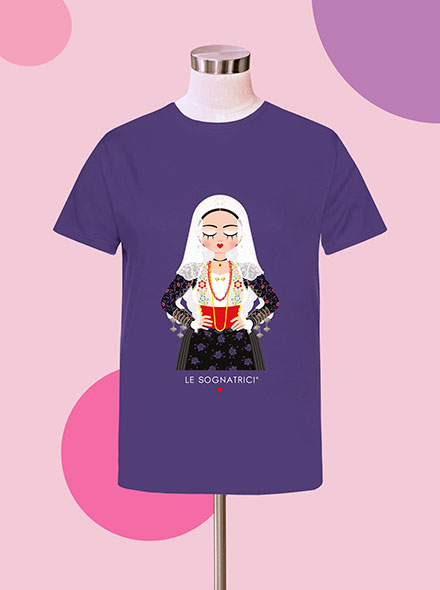 T-shirt - Viola - Sognatrice di Putifigari