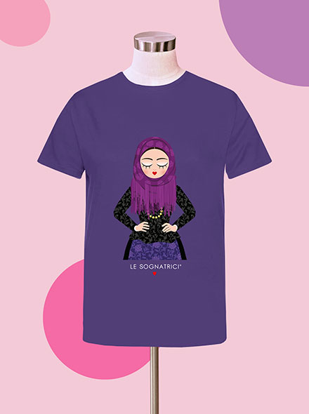 T-shirt - Viola - Sognatrice di Sorso