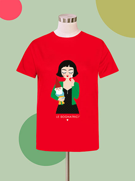 T-shirt - Rosso - Sognatrice Amelie