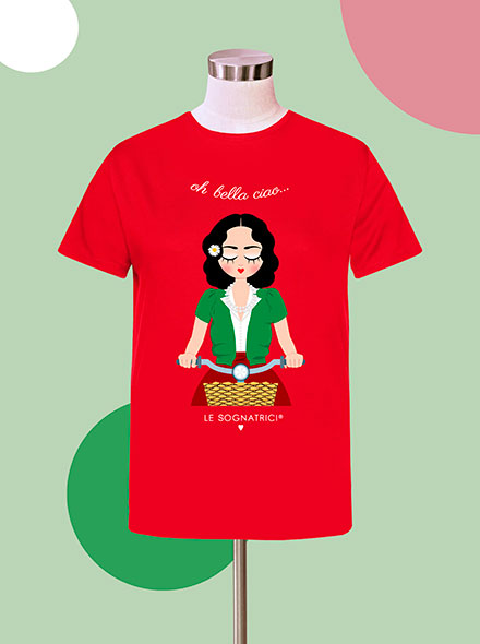 T-shirt - Rosso - Sognatrice Mimma