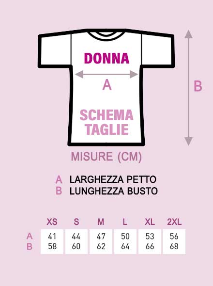 Schema taglie T-shirt Mia - Donna